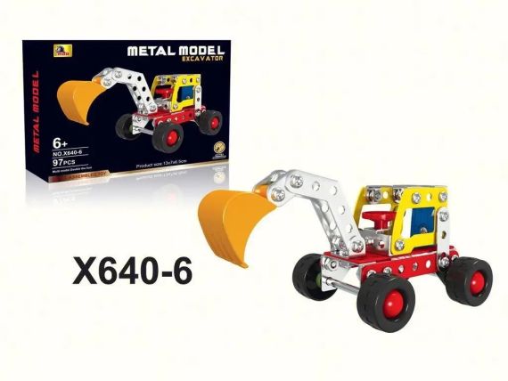 Набір дитячого конструктора "Транспорт", Іграшковий металевий конструктор знижка | Зображення 7