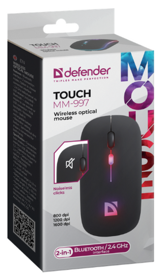 Миша Defender Touch MM-997 Wireless BLACK (52997) | Зображення 3