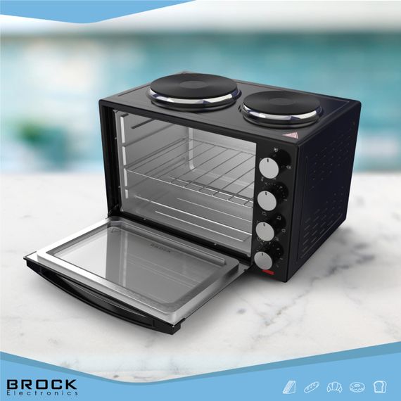 Електрична піч BROCK TO 3002 B 1600Вт/ 30л /електроплита/ механічне керування/чорна | Зображення 5