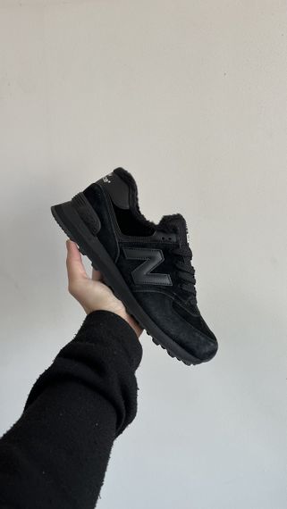 Кросівки зимові низькі New 574 Black Хутро , В'єтнам зима 4055 38 24 см | Зображення 7