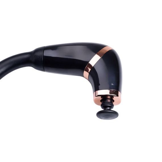 Перкуссионный ручной массажер аккумуляторный 17 Вт зарядка от USB до 3200 об/мин Черный HP-11-11B | Зображення 3