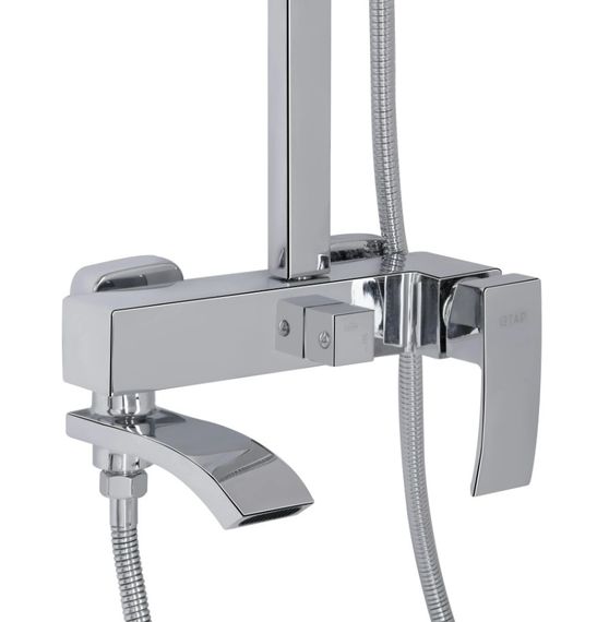 Душова система універсальна Qtap Swan Cascada Chrome з виливом QTSWA111CRM45566 | Зображення 1