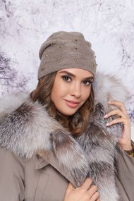 Шапка «Юния» темный кофе