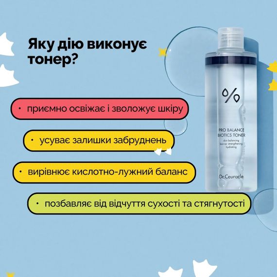 Тонер з пробіотиками Dr. Ceuracle Pro Balance Biotics Toner (300 ml) | Зображення 2