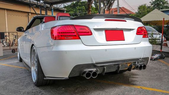 Дифузор заднього бампера V1 (для E92/E93 M-Sport, Карбон) для BMW 3 серія E-90/91/92/93 2005-2011 рр | Зображення 2