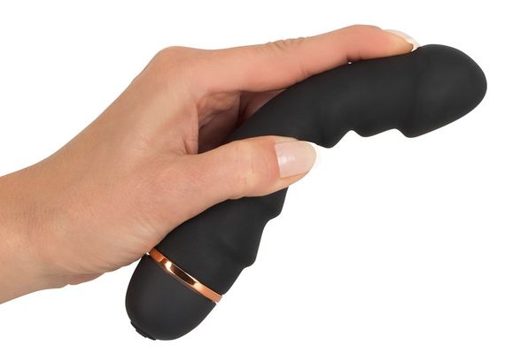 Чорний оксамитовий вібратор Bendy Ripple Vibrator з 20 режимами вібрації Sex Aura | Зображення 4