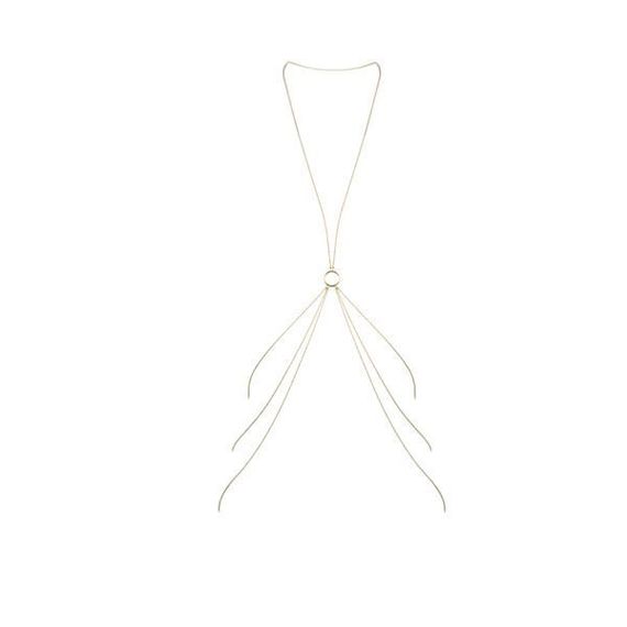 Ланцюжок для тіла Bijoux Indiscrets Magnifique 8 Body Chain, прикраса для тіла, Gold