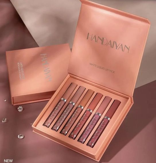 Набір стійких матових помад для губ Handaiyan matte liquid lipstick В | Зображення 2