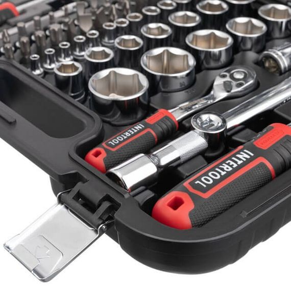 Набір інструментів 82 од., STORM, 1/2", 1/4", Cr-V INTERTOOL ET-8082 | Зображення 6