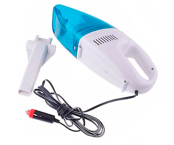 Автомобильный пылесос с зарядкой от прикуривателя Vacuum Cleaner DC 12V бело-синий 60W (lp-89801_104) | Зображення 3