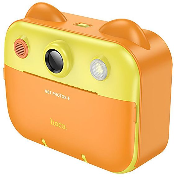 Дитяча фотокамера з моментальним друком Hoco DV204 Dual-camera Yellow