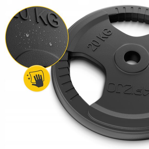 Диск металевий 4FIZJO 20 кг 26 мм Black (P-5905973401395) | Зображення 1