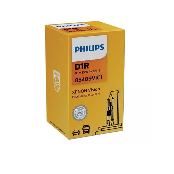 Ксеноновая лампа PHILIPS 85409VIC1 D1R 85V 35W PK32d-2 Vision | Зображення 1