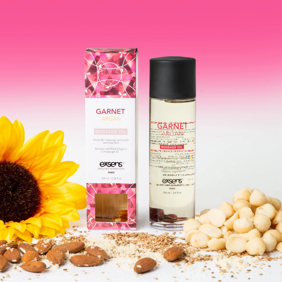 Масажна олія EXSENS Garnet Argan (чуттєве з гранатом) 100мл, натуральна | Зображення 4