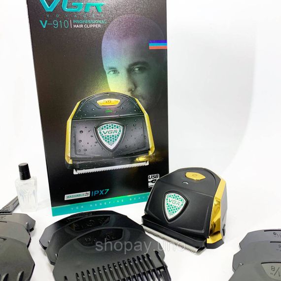 Професійний бездротовий тример VGR V-910, Домашня машинка акумуляторна для стрижки волосся PX-19 | Зображення 3