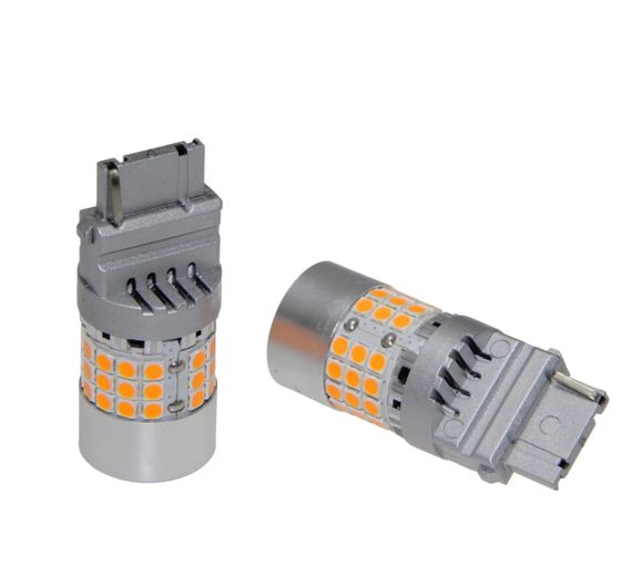 Комплект світлодіодних ламп LED Qline 3156 (P27W) Amber CANBUS (2 шт.) | Зображення 2