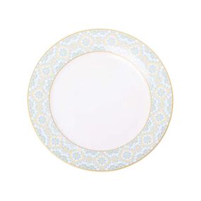 Тарілка сервірувальна порцелянова 26.5 см з орнаментом HP-7-738