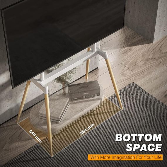 Кронштейн підлоговий для ТВ, Підлогова стійка для телевізора, Підставка під телевізор, Rfiver Wood | Зображення 1