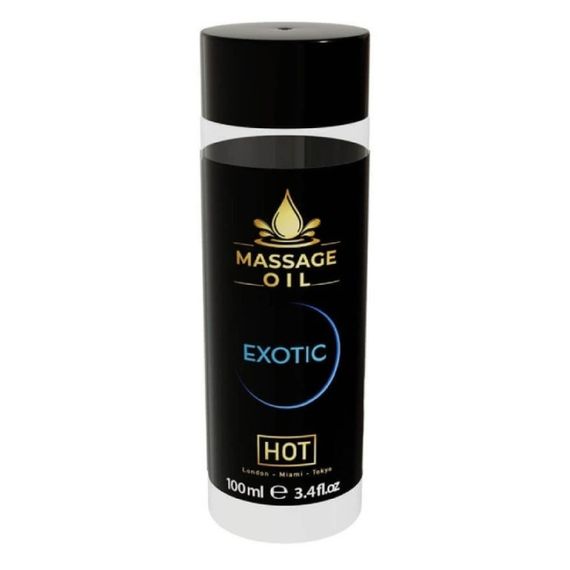 Масажна олія HOT Massage Oil Exotic з екзотичним ароматом, 100 мл Sex Aura