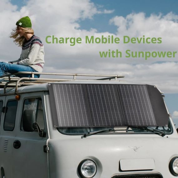 Портативний зарядний пристрій сонячна панель Bresser Mobile Solar Charger 120 Watt USB DC (3810070) 930152 | Зображення 2