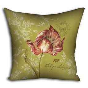 Подушка габардинова з принтом Tulipa liliaceae 40x40 (4P_PW006)