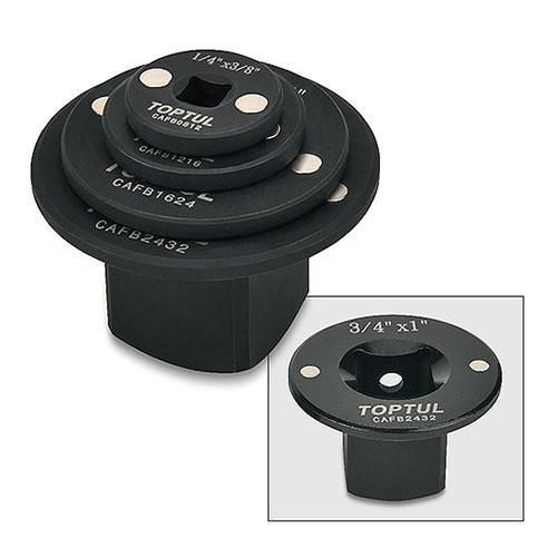 Набір магнітних перехідників 1/4"-1" 4 од. TOPTUL GAAR0404