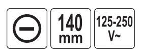 Индикатор отвертка шлицевая пробник 125-250V 140 мм VOREL-65233 | Зображення 2