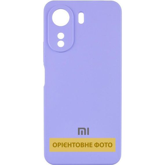 Чехол Silicone Cover Lakshmi Full Camera (AAA) with Logo для Xiaomi Redmi Note 14 Pro 4G Сиреневый / Dasheen