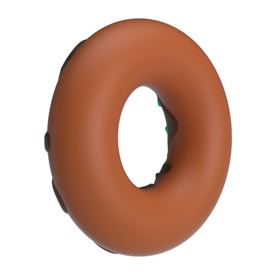 Ерекційне кільце - Pretty Love Choco Super Donut Silicone Cock Ring Sex Aura | Зображення 4