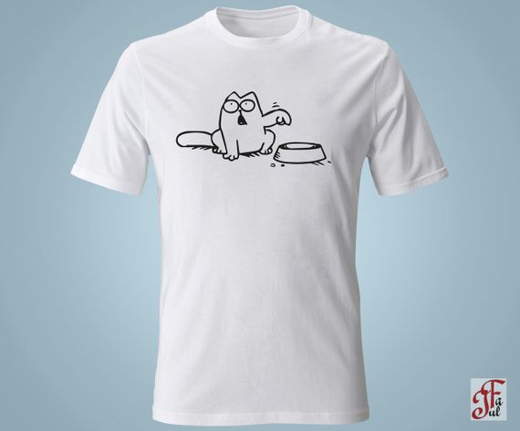 Футболка с принтом  SIMON`S CAT "Їжу сюди!" M