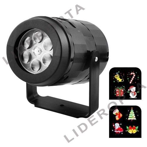 Світлодіодний лазерний проектор з червоними, зеленими та білими візерунками XPRO 886-1 Новорічний (47080-886-1_162)