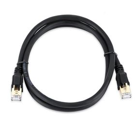 Патч-корд литий VEGGIEG, CCA, SSTP, RJ45, Cat.8, 5m, чорний