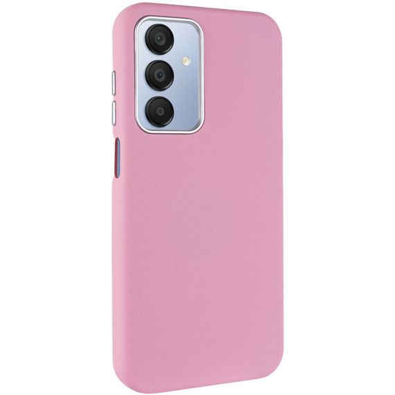 Кожаный чехол Leather Case Metal Buttons для Samsung Galaxy A25 5G Light Pink