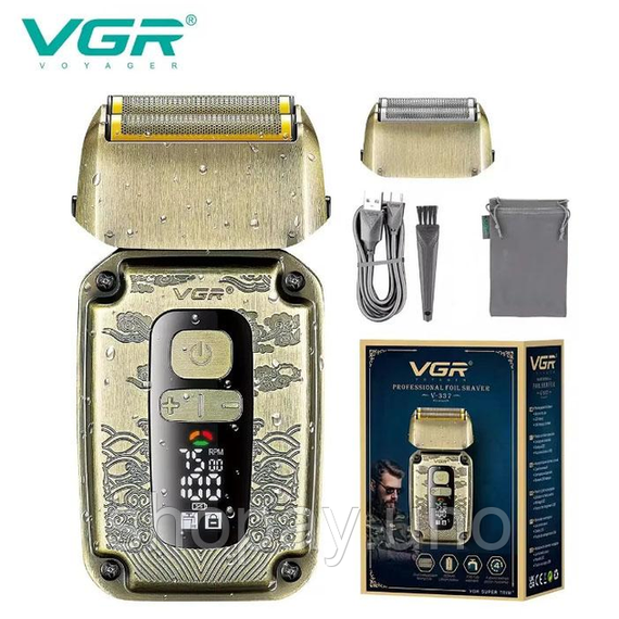 Электробритва для мужчин  VGR V-337 аккумуляторная 5W Gold | Зображення 1