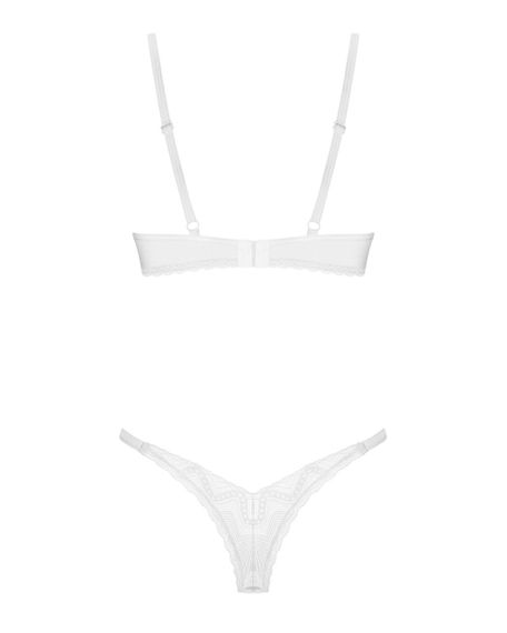 Комплект Obsessive Alissium 2-pcs set, XL/2XL, мереживо, ліф з м’якою чашкою, трусики танга sexstyle | Зображення 6