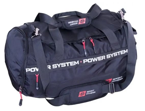 Спортивна сумка Power System PS-7012 Gym Bag-Dynamic (38л.) Black/Red (7012BR-3)