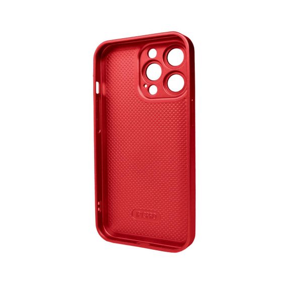 Чохол для смартфона AG Glass Matt Frame Color Logo for Apple iPhone 13 Pro Coke Red | Зображення 1