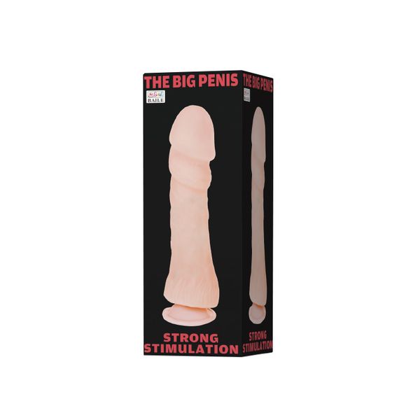 Фалоімітатор без мошонки - The Big Penis String Stimulation, 26 см Sex Aura | Зображення 1