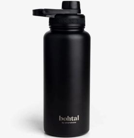 Пляшка для води Smartshake Bohtal Insulated Sports Bottle 960 ml/32 oz Black металева з подвійною вакуумною ізоляцією (11280001)