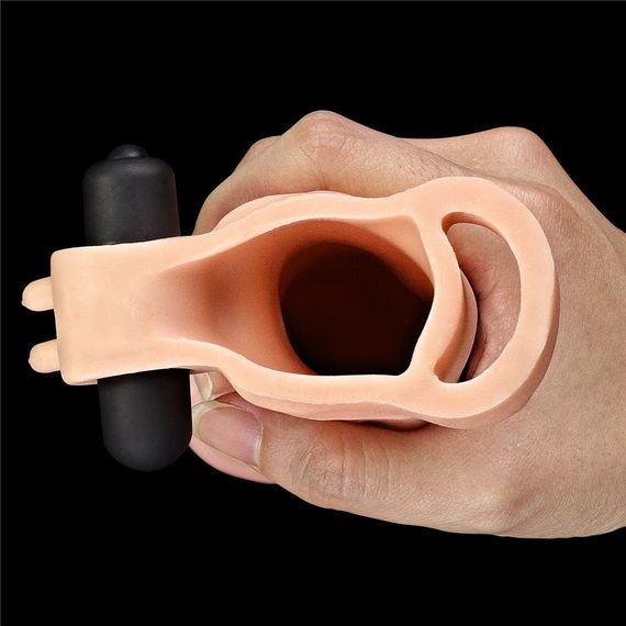 Насадка на пеніс з вібраією ADD 2 PLEASURE X TENDER Sex Aura | Зображення 3