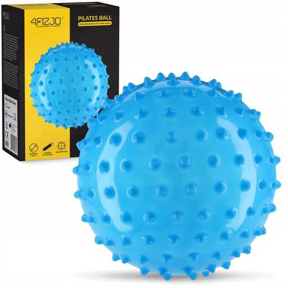 М'яч для пілатесу, йоги, реабілітації 4FIZJO 20 см (масажний) Blue (P-5905973402354) | Зображення 6