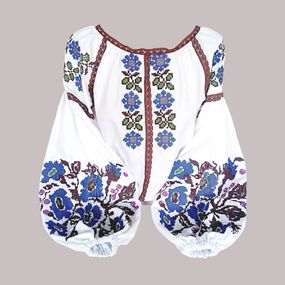 Рубашка Украинская вышиванка 20207806 цвет белый размер L