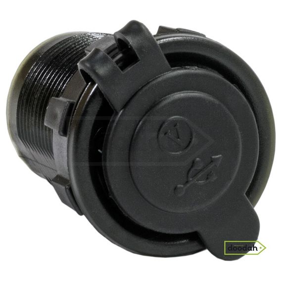 Авто / Мото USB зарядний пристрій Recessed Volt Green з вольтметром, IP54 | Зображення 3
