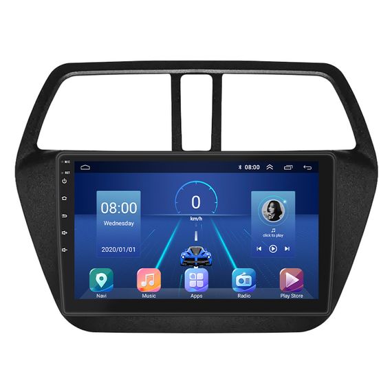Штатна магнітола Lesko для Suzuki SX4 II (S-Cross) 2013-2016 екран 9" 6/128Gb 4G Wi-Fi GPS Top Сузуки