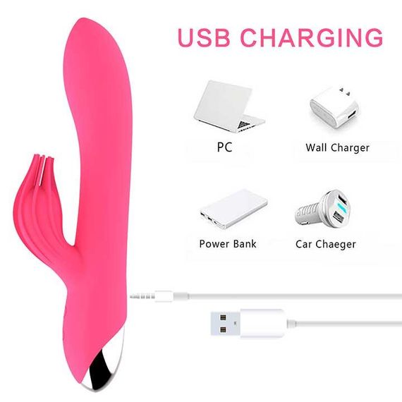 Вибратор кролик для точки G и клитора Mr. Rabbit фуксия | Зображення 5