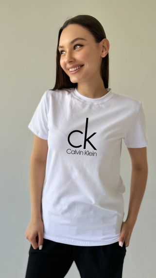 Жіноча футболка Calvin Klein біла | Зображення 1