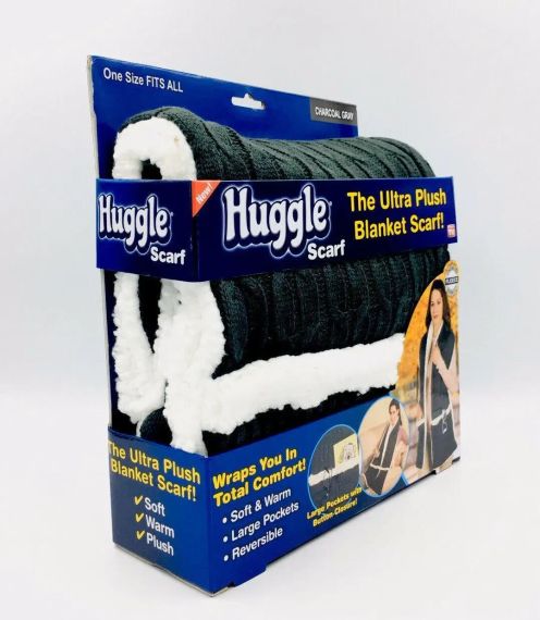 Зимняя меховая безрукавка с карманами на пуговицах Hugle scarf флис / плюш / коттон, шарф плед | Зображення 1