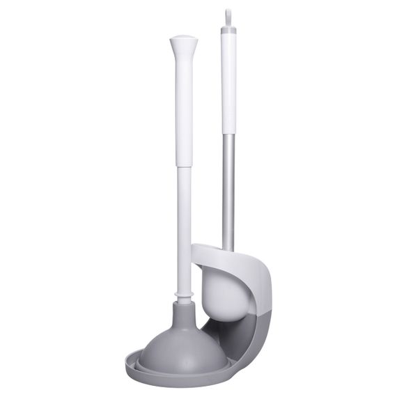 Набір для чищення унітазу: йоржик для чищення туалету з підставкою та вантузом 50 (см) щітка для унітазу HP-35015-28 | Зображення 6