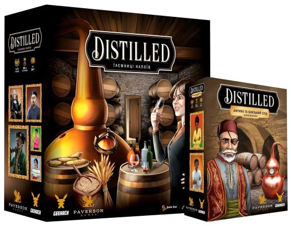 Настільна гра Distilled. Таємниці напоїв + Африка та Близький Схід (комплект)