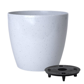 Вазон Матільда зі вставкою 16*15см Stone (світлий бетон) Алеана